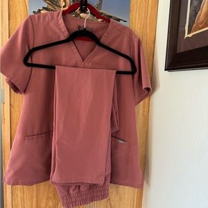 Figs Mauve L casma, Large high waist yolas